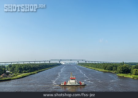 
                Deutschland, Nord-ostsee-kanal, Hochbrücke Hohenhörn                   