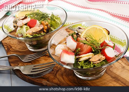 
                Salat, Delikatesse, Muschelfleisch                   