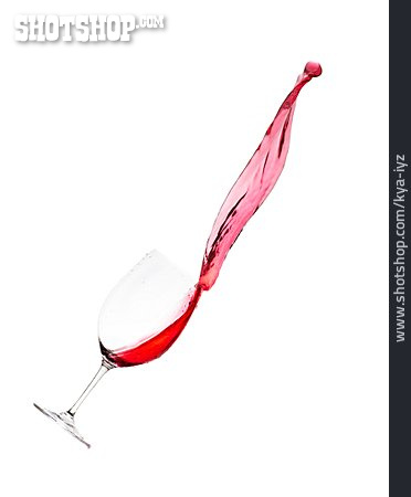 
                Wine Glass, Red Wine, Spill                   