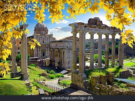 
                Rom, Triumphbogen, Forum Romanum, Santi Luca E Martina                   