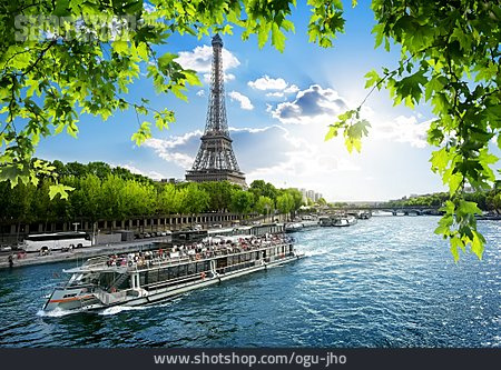 
                Seine, Paris, Eiffelturm                   