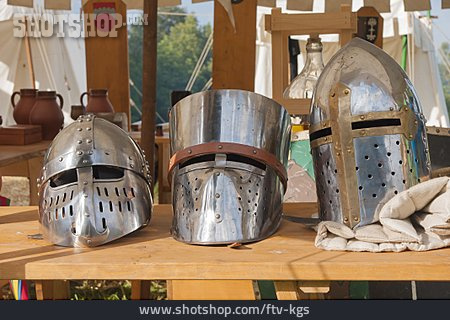 
                Mittelalter, Helm, Ritterrüstung                   