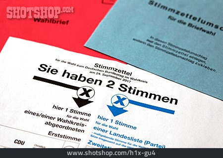 
                Wahl, Briefwahl, Bundestagswahl                   