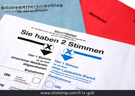
                Wählen, Wahl, Briefwahl, Bundestagswahl                   
