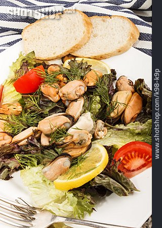 
                Salat, Meeresfrüchte, Muschelfleisch                   