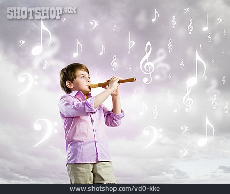 
                Junge, Flöte, Musizieren, Melodie                   