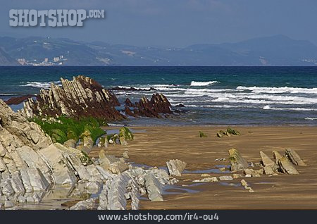
                Strand, Küste, Atlantik, Costa Vasca                   