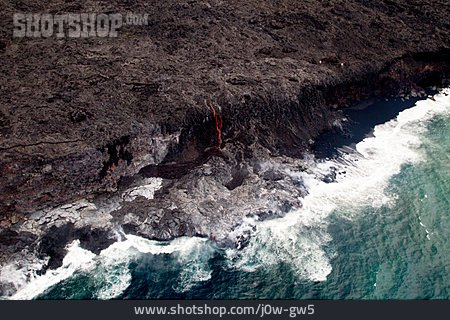 
                Küste, Lava, Hawaii, Kamokuna                   