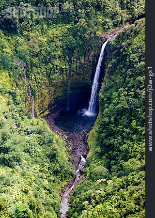 
                Waterfall, Hawaii Islands, Akaka Falls                   