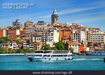 
                Ausflugsschiff, Istanbul, Galataturm                   
