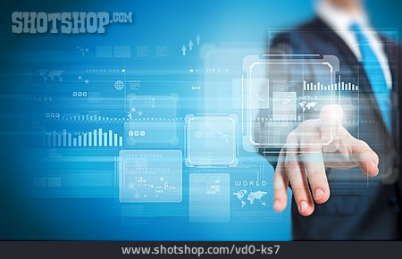 
                Digital, Touchscreen, Auswählen, User, Desktop                   
