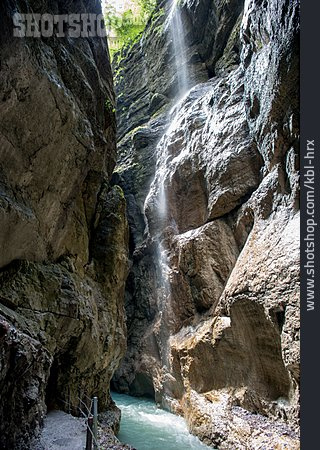 
                Wasserfall, Partnachklamm                   