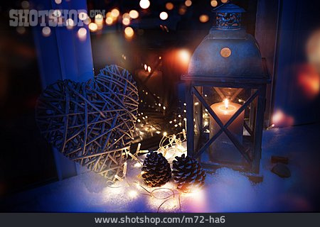 
                Candlelight, Advent Season, Winter Decoration                   