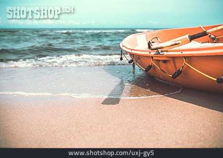 
                Ruderboot, Sandstrand                   