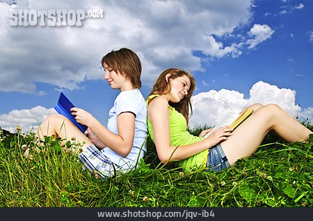 
                Mädchen, Freundschaft, Lesen, Freundinnen                   