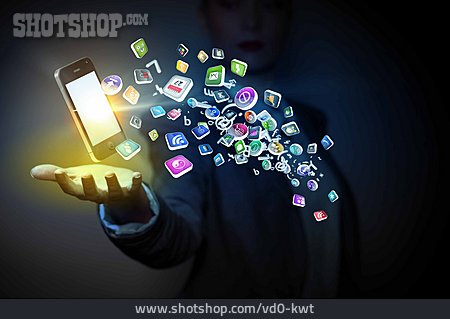 
                Mobile Kommunikation, Multimedia, App                   