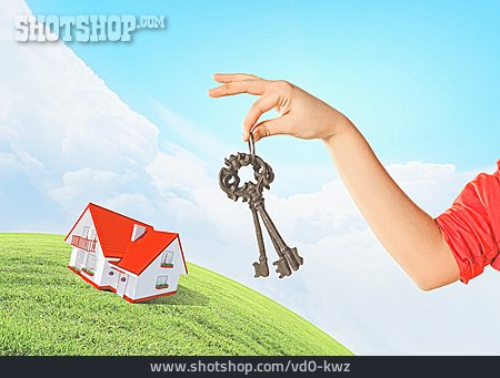 
                Haus, Hausschlüssel, Hauskauf                   