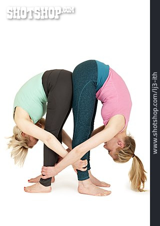 
                Paar, Yoga, Gemeinsam                   