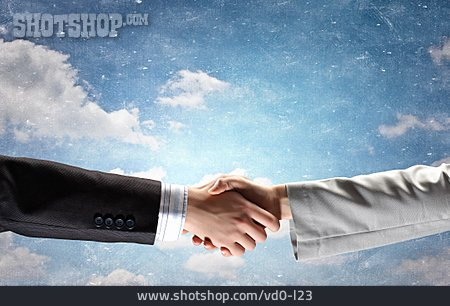 
                Zusammenarbeit, Handschlag, Begrüßung, Vereinbarung                   