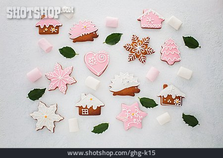 
                Süßigkeit, Weihnachtskeks, Marshmallow                   