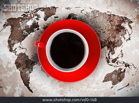 
                Kaffeepause, Weltkarte                   