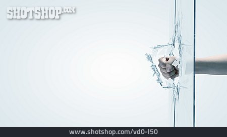 Glasschaden Glasscheibe - ein lizenzfreies Stock Foto von Photocase