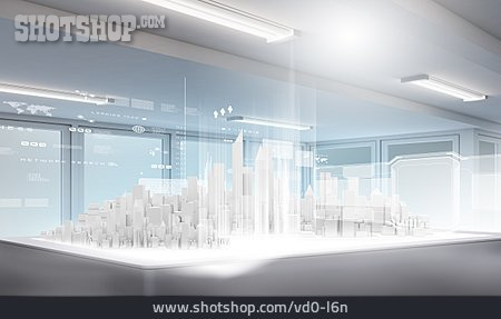 
                Stadt, Hochhäuser, Stadtentwicklung, Virtuell, Stadtmodell                   