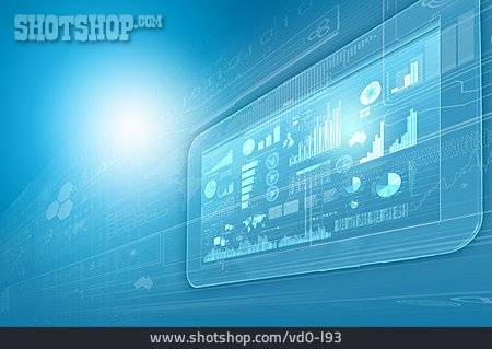 
                Touchscreen, Diagramm, Datenanalyse                   