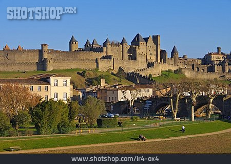 
                Stadtmauer, Festung, Carcassonne                   