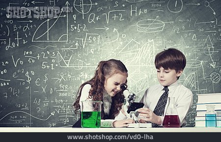 
                Forschung, Schüler, Experiment, Mikroskop                   