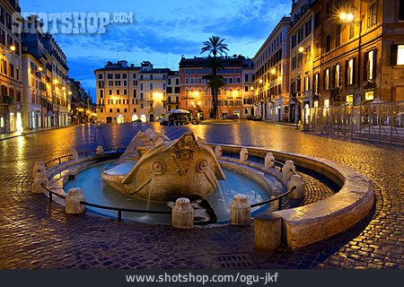 
                Brunnen, Rom, Fontana Della Barcaccia                   