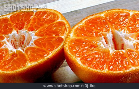 
                Orange, Fruchtfleisch, Halbiert                   