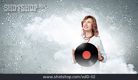 
                Musik, Retro, Schallplatte, Vinyl                   