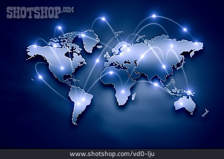 
                Netzwerk, Handelsbeziehungen, Interkontinental                   