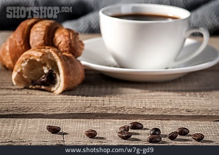 
                Kaffee, Croissant, Frühstück                   