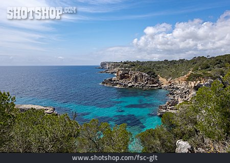 
                Mallorca, Mittelmeerinsel, Cala De S'almonia                   