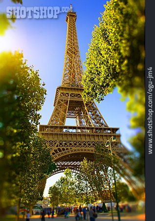 
                Wahrzeichen, Paris, Eiffelturm                   