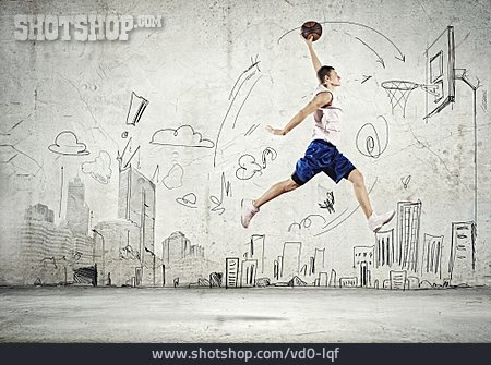 
                Basketball, Luftsprung, Athletisch                   