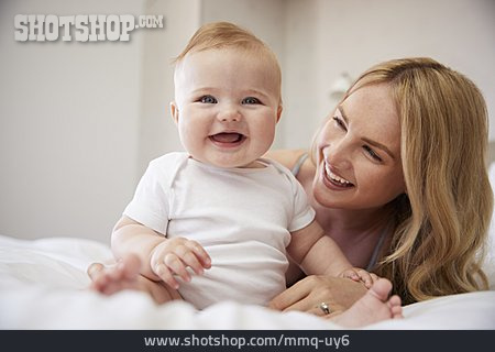 
                Baby, Mother, Laughing, Home                   