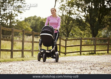 
                Mutter, Aktiv, Jogging, Kinderwagen                   