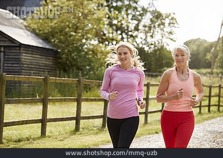 
                Mutter, Tochter, Sportlich, Laufsport, Aktivität                   