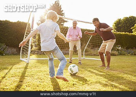 
                Fußball, Spielen, Fußballtor, Familienleben                   