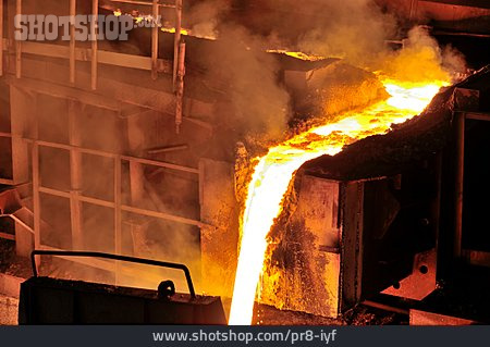 
                Stahl, Stahlwerk, Flüssig, Stahlindustrie, Metallindustrie                   