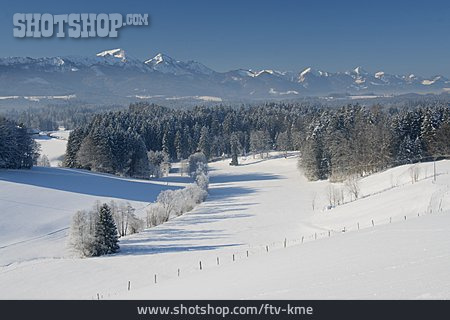 
                Winterlandschaft, Berchtesgadener Land, Chiemgauer Berge                   