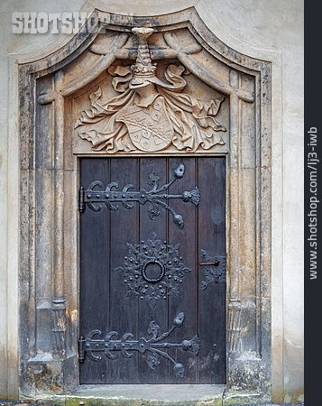 
                Holztür, Mittelalterlich                   