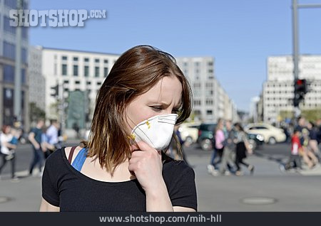 
                Mundschutz, Luftverschmutzung, Feinstaub                   