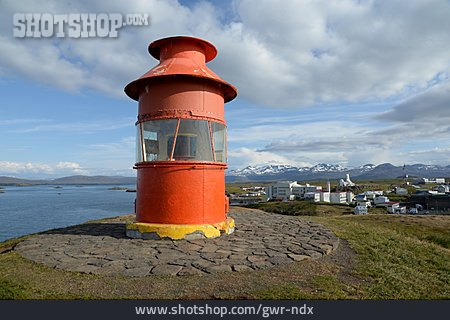 
                Leuchtturm, Island, Stykkisholmur, Sugandisey                   