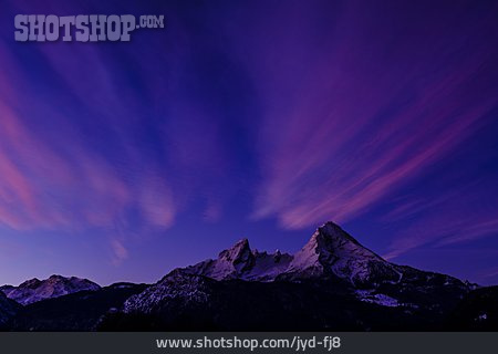 
                Morgendämmerung, Watzmann, Berchtesgadener Alpen                   