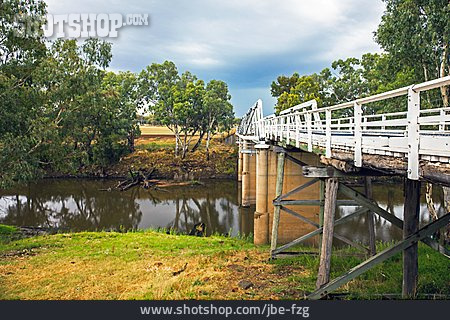 
                Brücke, Australien, New South Wales, Macquarie River, Rawsonville Bridge                   