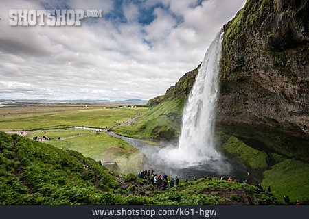 
                Waterfall, Iceland, Seljalandsfoss                   